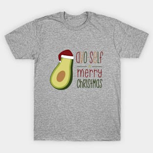 Avo-Self A Merry Christmas, Avocado In Santa Hat © GraphicLoveShop T-Shirt